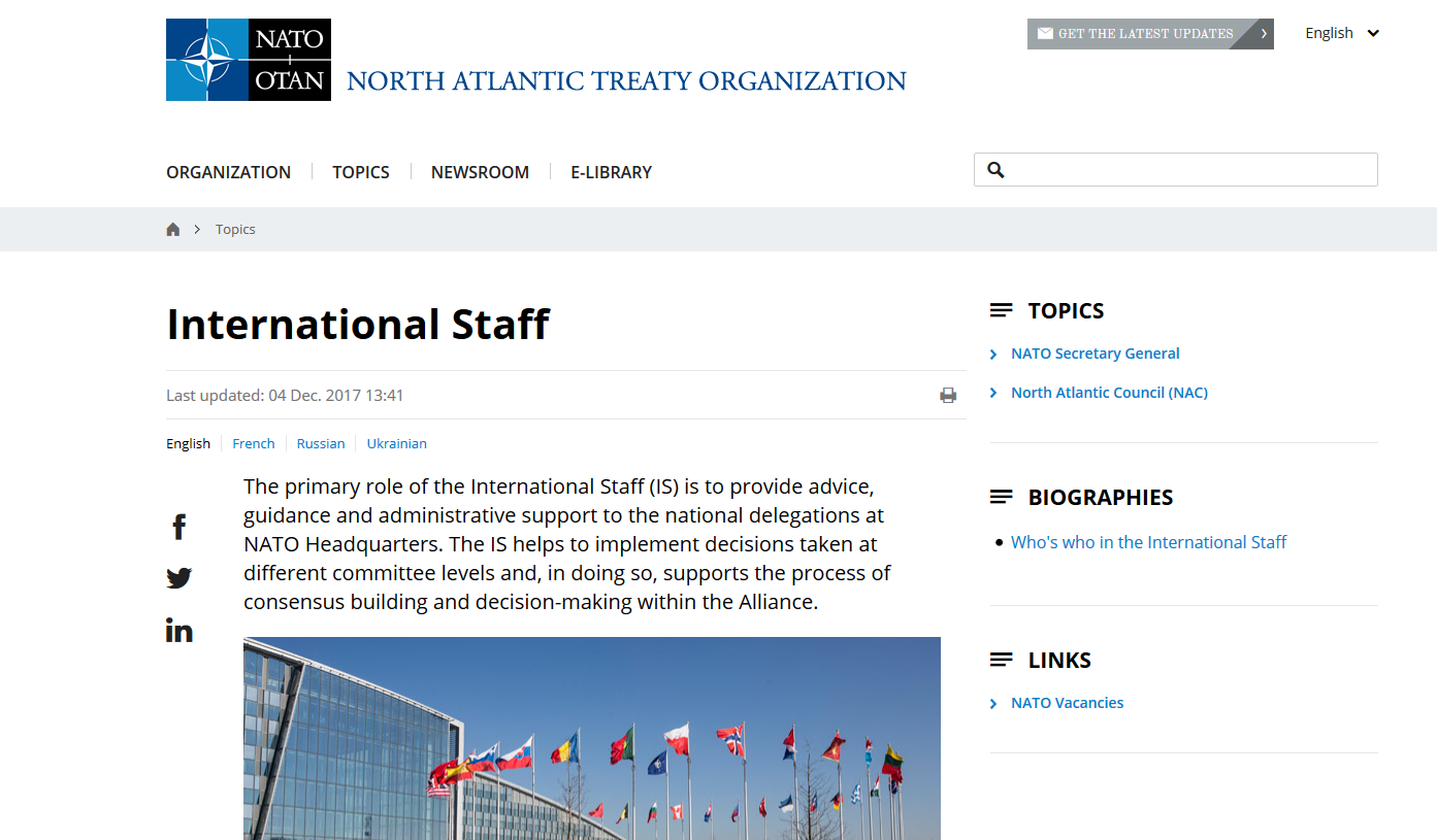 NATO International Staff