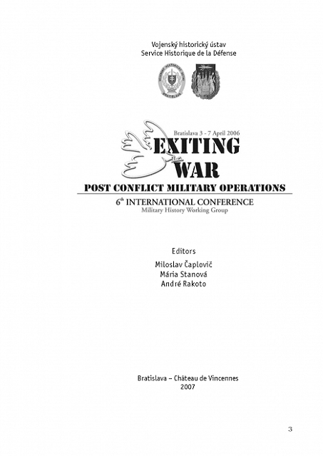 Exiting War